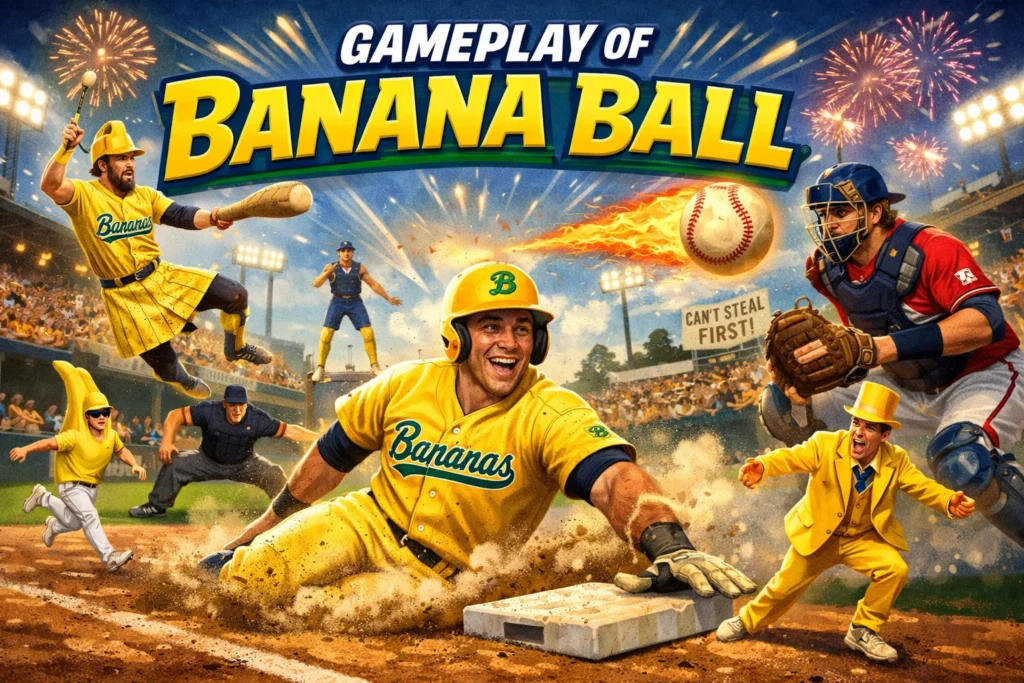 Game play of the banana ball